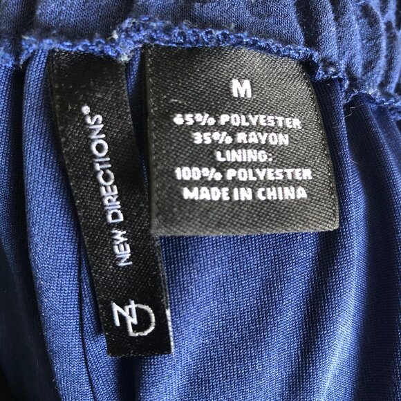 New Directions | Dark Blue Crepe Pants - Picture 4 of 4